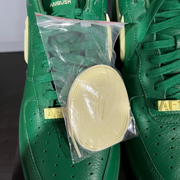 NIKE X AMBUSH AIR FORCE 1 LOW SP, green white, 12.5 - Picture 6 of 10